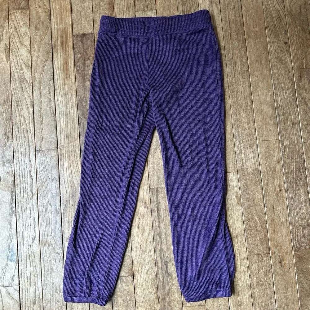 Carter's Girls Set Top Size 8 Deep Purple Twisted Knot Ribbed Knit‎ Casual Chic